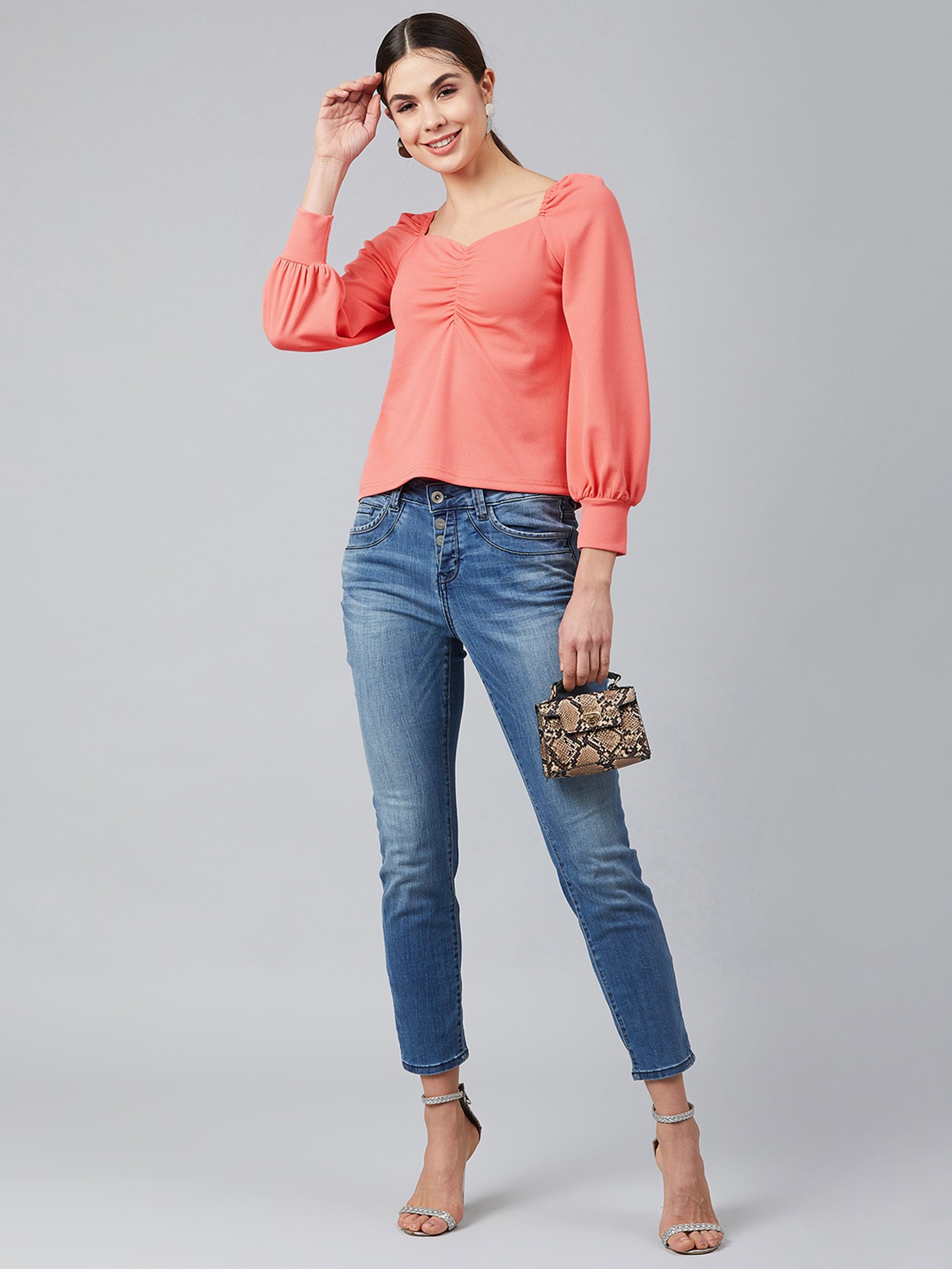 Marie Claire Peach Top
