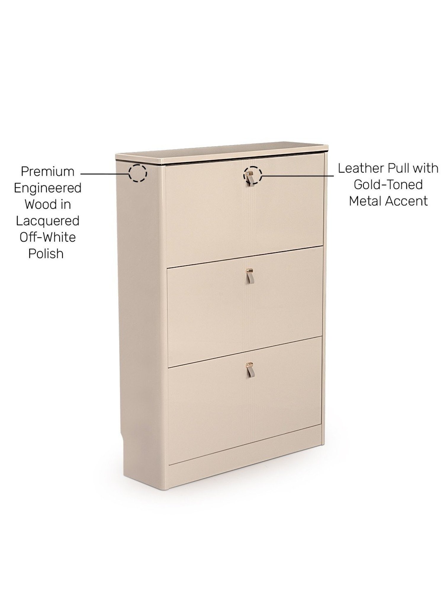 Delite Kom Metal Shoe Rack - 24" 10 Shelf, Double Decker, Ivory, PowderCoat, Wall Mount, DIY