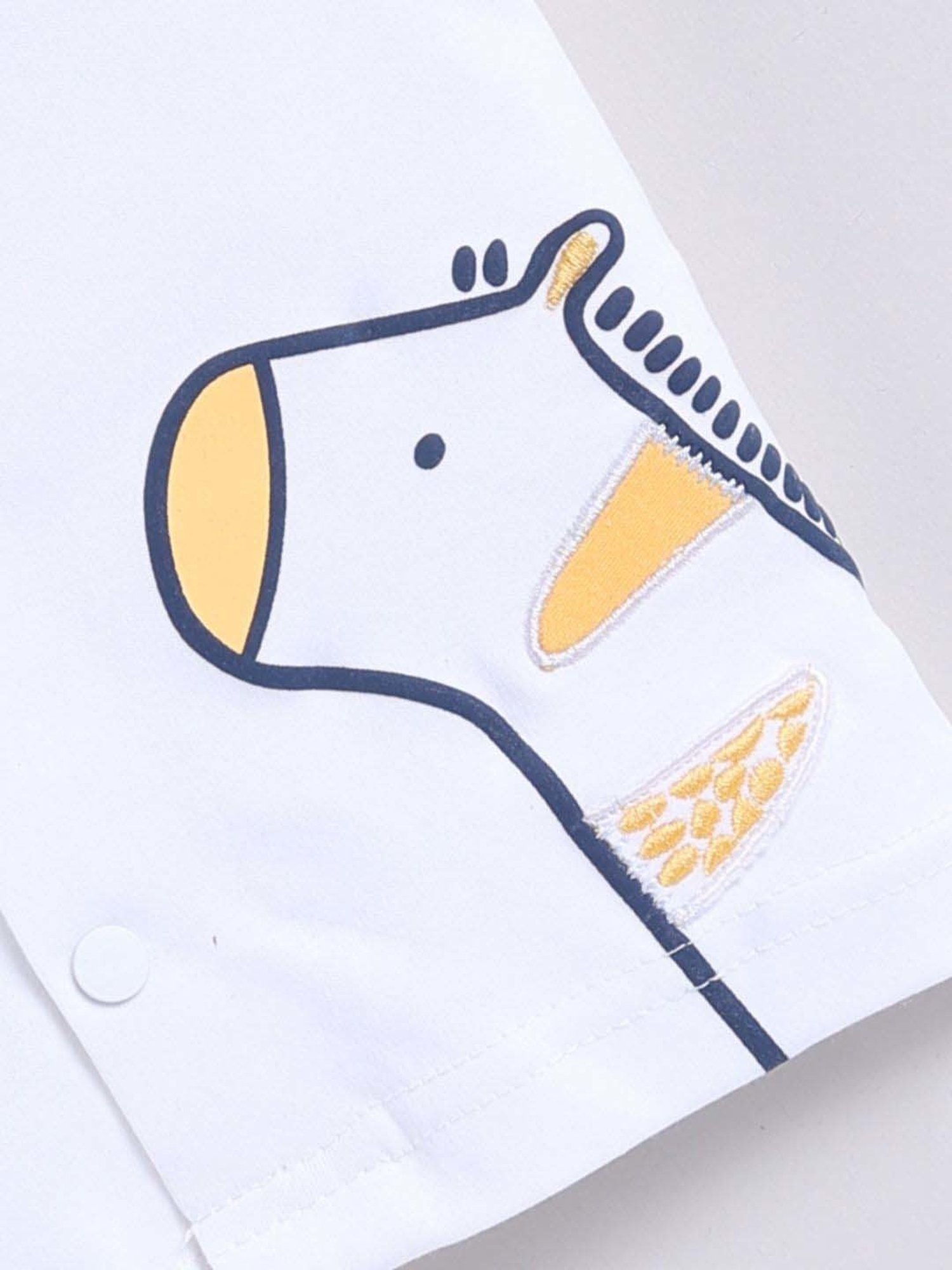 GJ baby Green & White Cotton Camouflage Full Sleeves T-Shirt Set