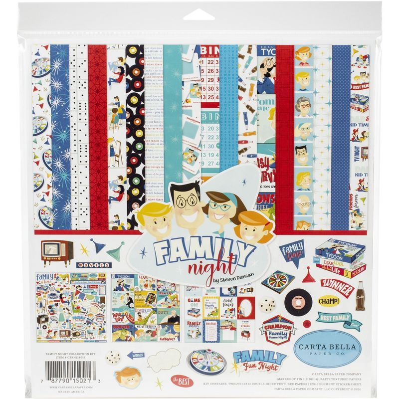 Carta Bella Collection Kit 12"X12"-Family Night