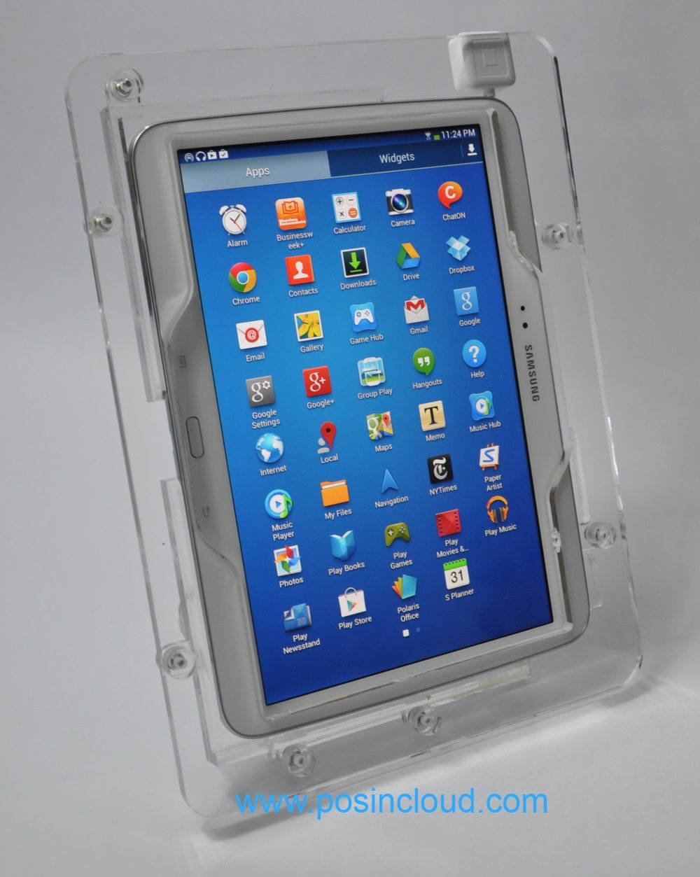 Clear Desktop Security Stand for Samsung Galaxy Tab S 10.5 used as Kiosk, POS, Store Display, Show Display