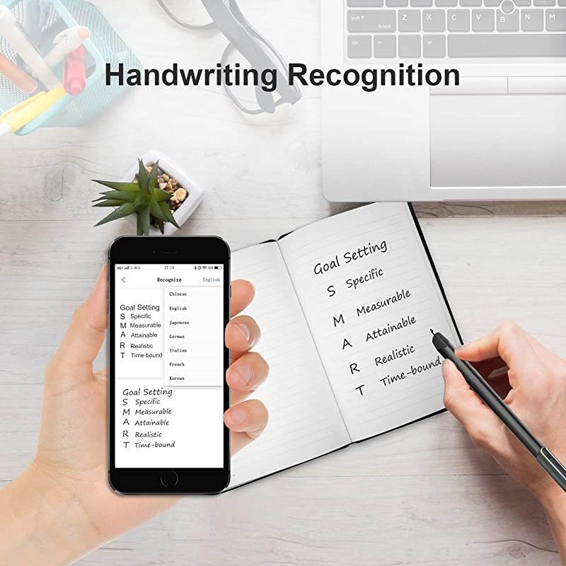 Smartpen Sync to The Mobile Devices for Notes with APP (Syncpen 1.0),Grey
