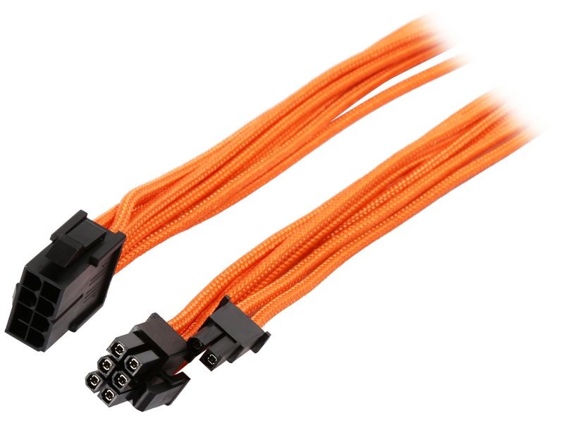 Phanteks PH-CB8V_BK 1.64 ft. (0.50 m) 8 to 8 (6+2) Pin VGA Premium Sleeved Extension cable
