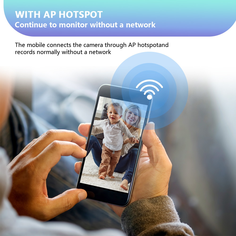 Podofo Wi-Fi IP camera two-way audio home security network camera