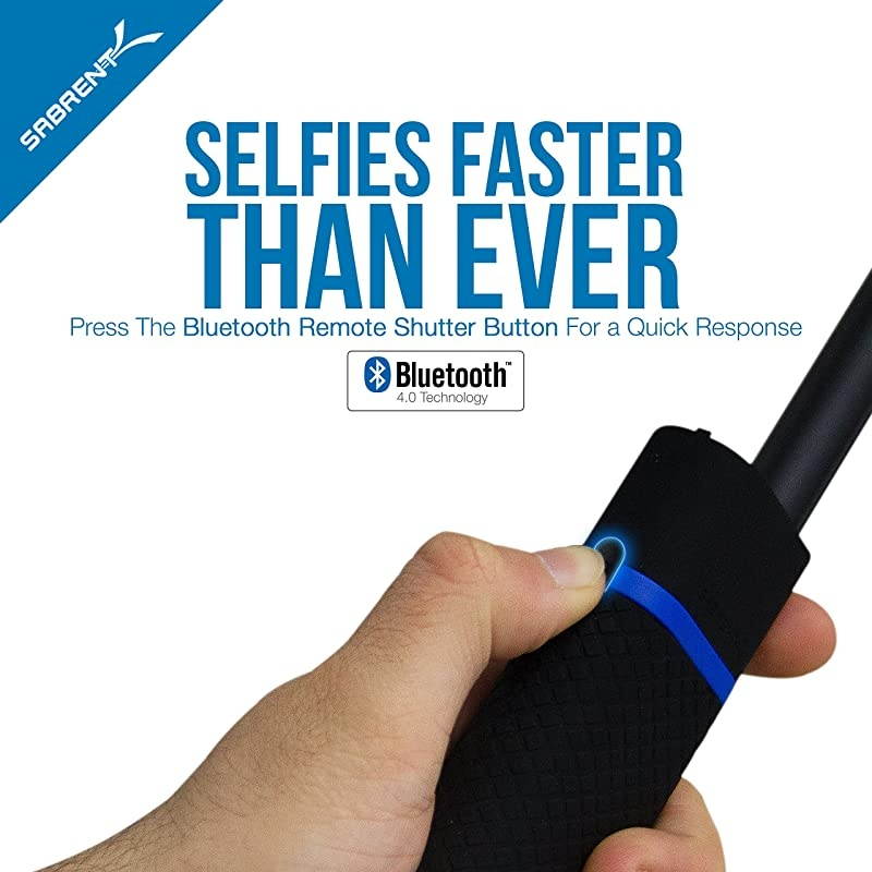 Bluetooth Selfie Stick with Builtin 5200mAh Battery Charger GRSSTK