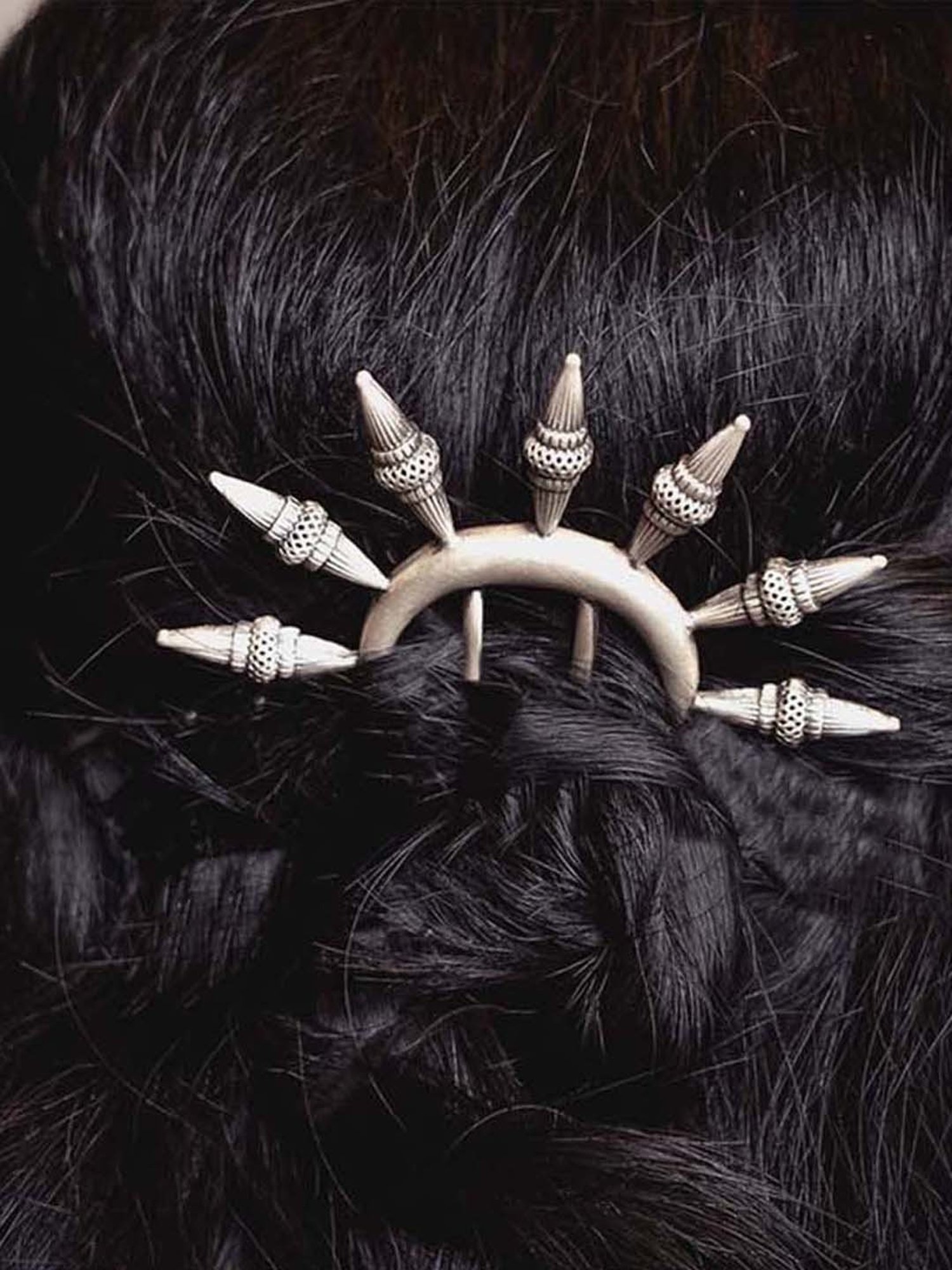 Shaya 92.5 Sterling Silver Antique Nanis Cocktail Party Juda Pin