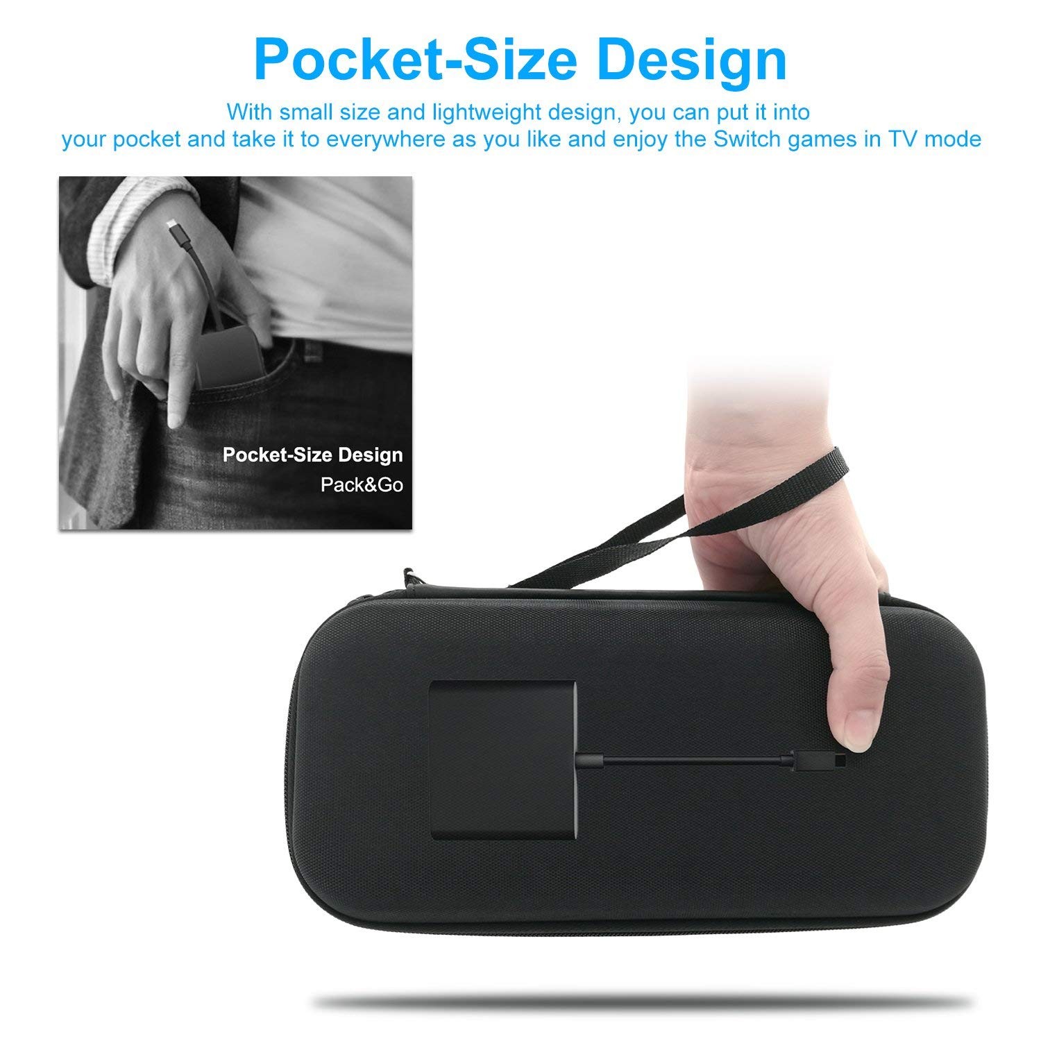 Werleo HDMI Type C Hub Adapter for Nintendo Switch 4K USB C HDMI Converter Dock Cable for Nintendo Switch Support MacBook Pro Samsung Galaxy S8 Plus Google Pixel Black