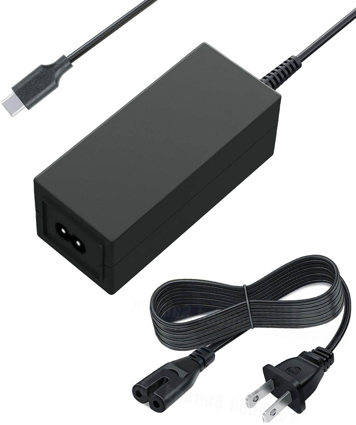 Saireed UL Type C Charger for Samsung Chromebook Plus XE513C24-K01US,V2 XE521qab-k01us XE520QAB-K01US XE520QAB-K02US XE520QAB-K03US,LTE XE525QBB-K01US Laptop Power Supply USB C Adapter 12Ft Cord