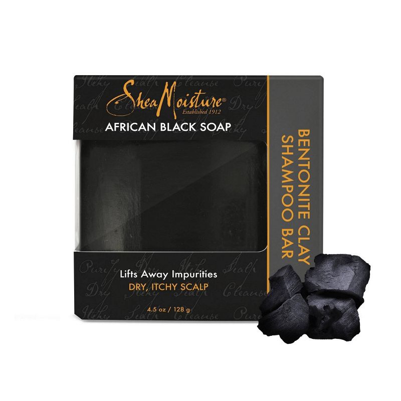 SheaMoisture African Black Soap Bentonite Clay Shampoo Bar - 4.5oz