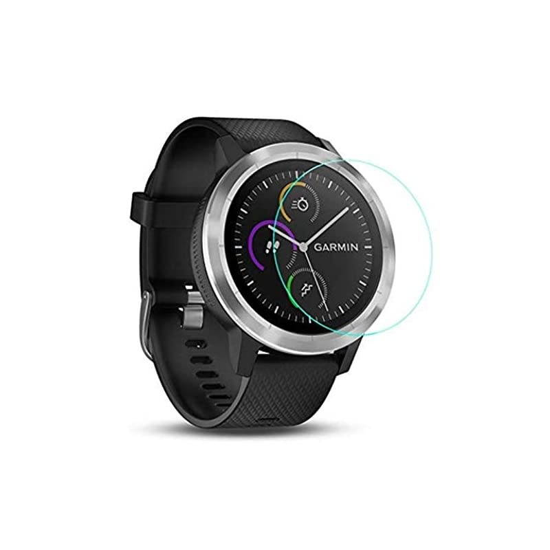 Screen Protector  Vivoactive 3, 2 Pack Tempered Glass Screen Protector  Vivoactive 3 Ultra Clear Scratch Resistant Anti-Bubble