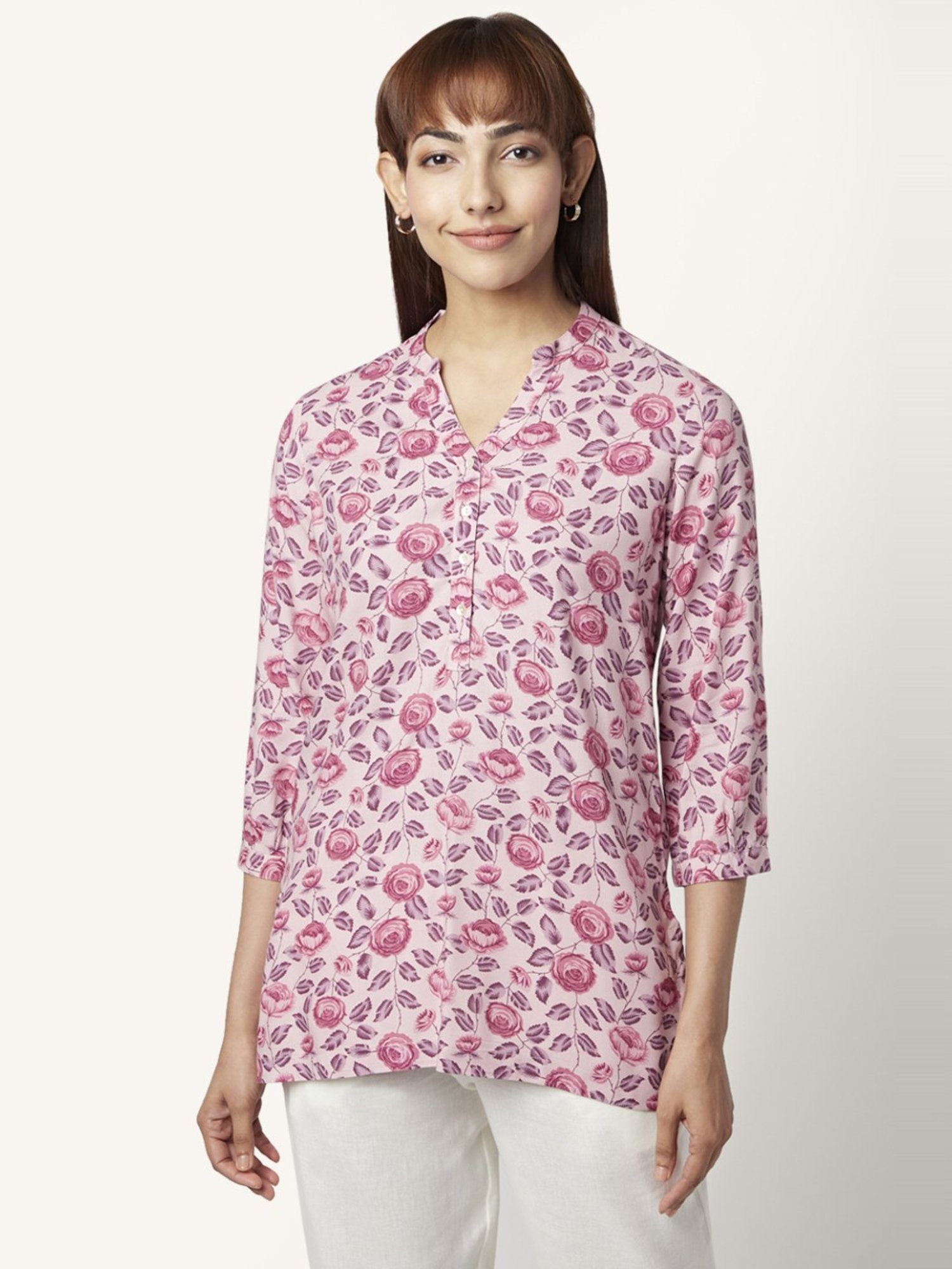 Akkriti by Pantaloons Lilac Printed Tunic