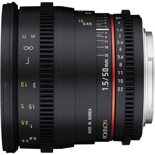Rokinon 50mm T/1.5 DS Cine Lens (for Video DSLR Nikon Cameras)