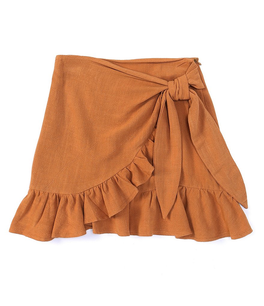 GB Girls Big Girls 7-16 Ruffle Wrap Skirt