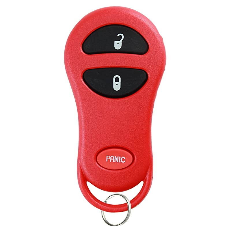 Keyless Entry Remote Control Car Key Fob Replacement for GQ43VT17T 04686481 Red