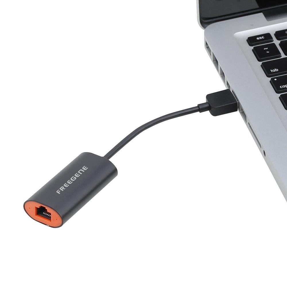 1-Gigabit Ethernet Port USB 3.0 to Ethernet Network Adapter, 10/100/1000 Mbps Compatible, for MacBook Pro 2016, XPS, ChromeBook Pixel and More (Type C)