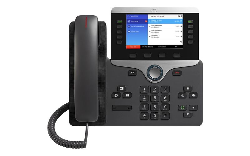 Cisco 8851 IP Phone - Wall Mountable, Desktop - VoIP - Caller ID