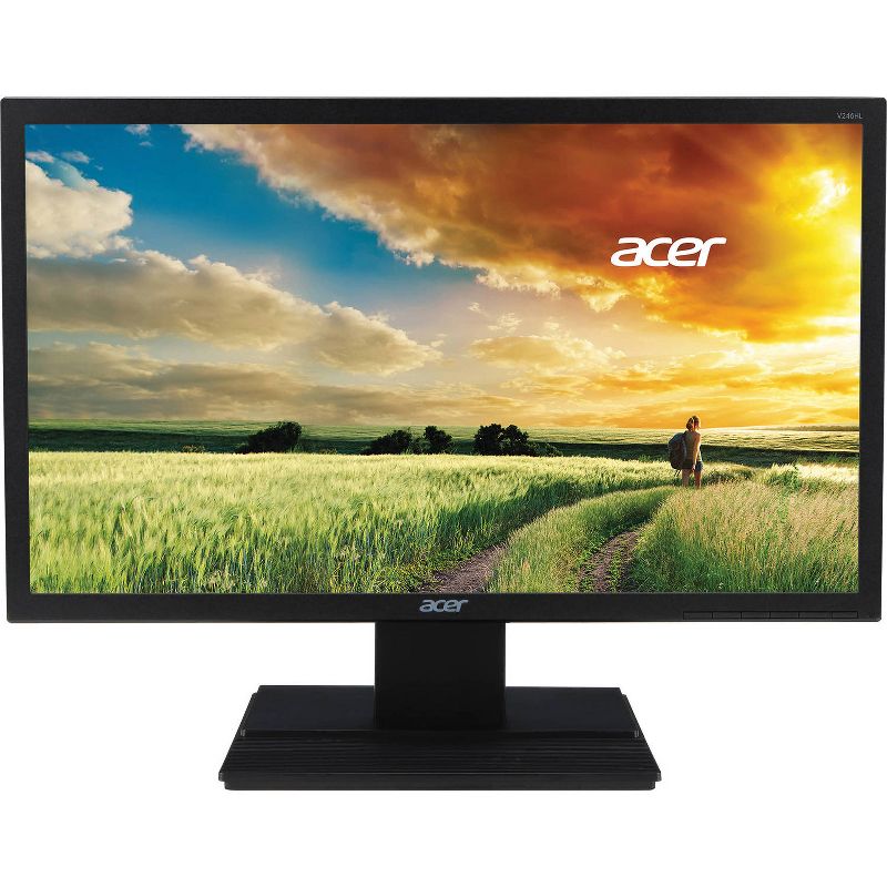 Acer V6 - 24" LED Display 5MS 3000:1 1920X1080 250CDM VGA DVI/HDCP BLK - Manufacturer Refurbished