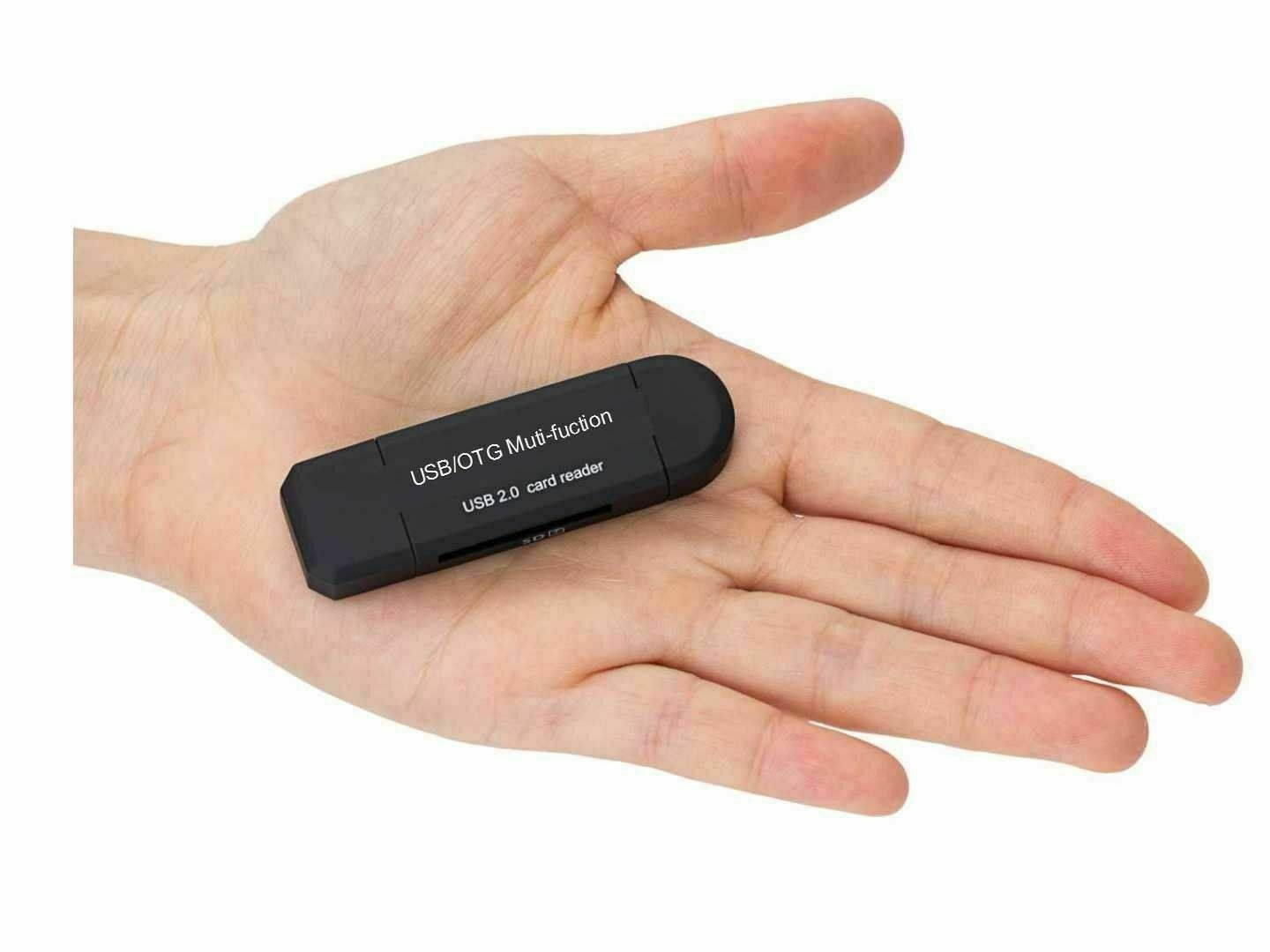 Micro USB OTG to USB 2.0 Adapter SD/Micro SD Card Reader With Standard USB Male