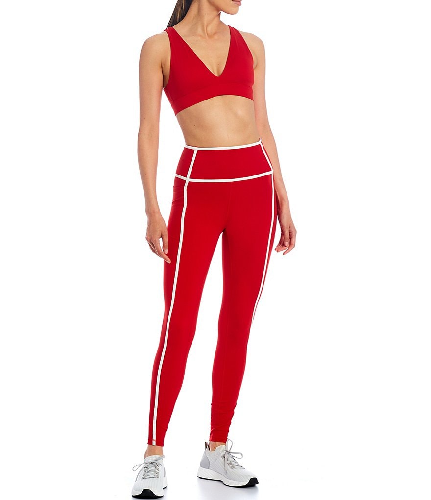 Antonio Melani Action High Waist Contrast Trim 28-Inch Legging