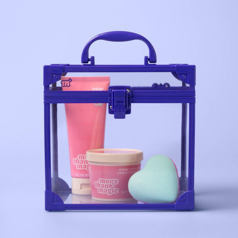 Clear Train Case - More Than Magic™ Purple