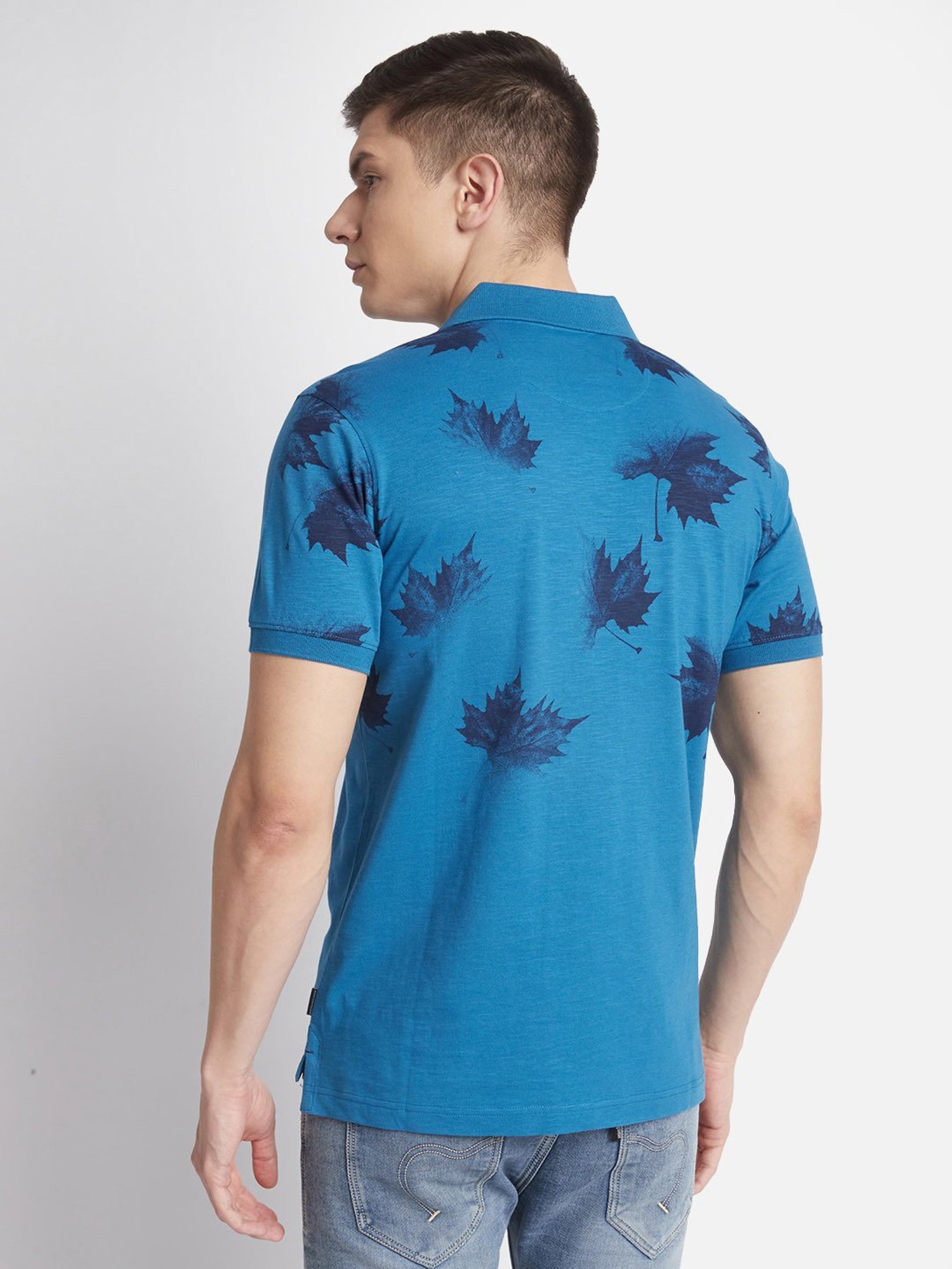 Beverly Hills Polo Club Royal Blue Regular Fit Pure Cotton Polo T-Shirt