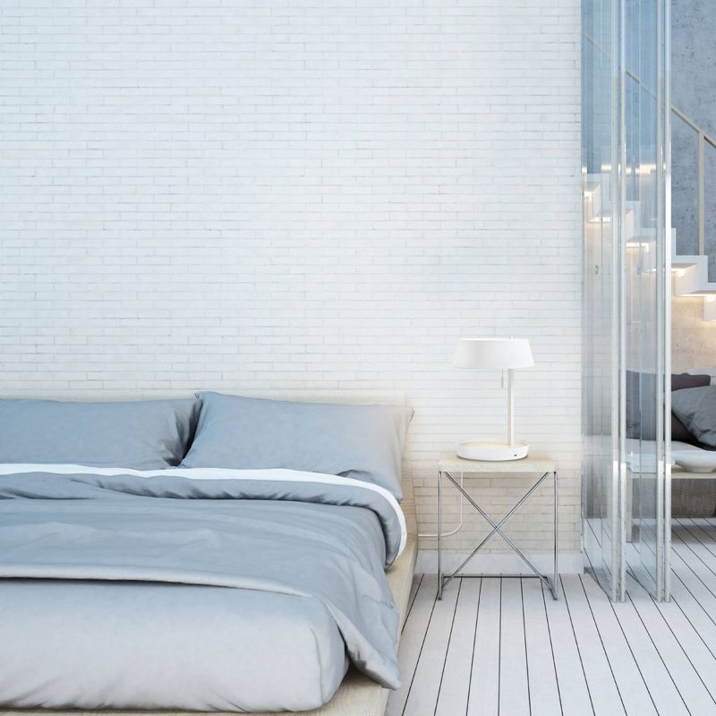 18" Hagen Table Lamp with Concave Tray with USB Port (Includes LED Light Bulb) Matte White - Globe Electric