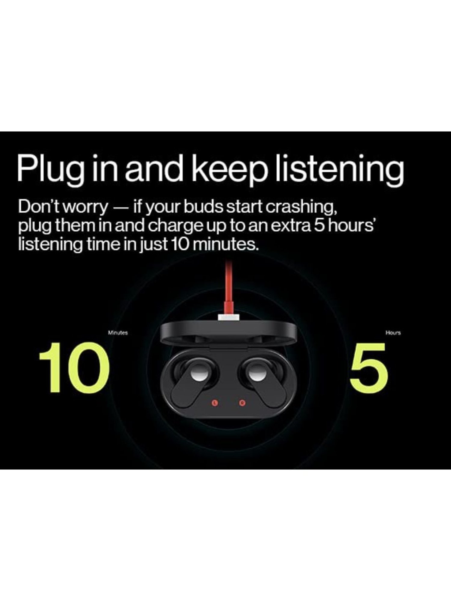 OnePlus Nord Buds True Wireless in Ear Earbuds with Mic (Black Slate)