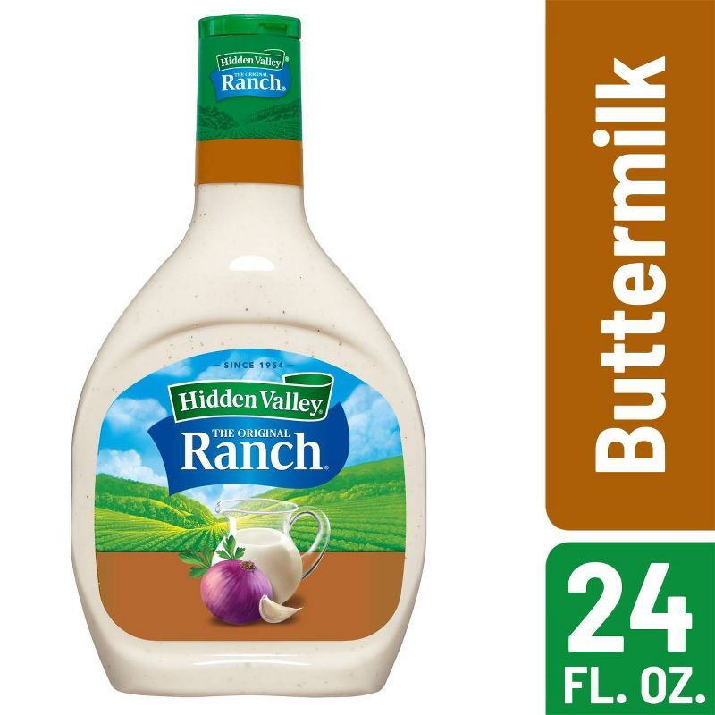 Hidden Valley Buttermilk Ranch Salad Dressing & Topping - Gluten Free - 24fl oz