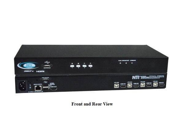 NTI unimux-hd4k-4 4-Port 4K HDMI USB KVM Switch
