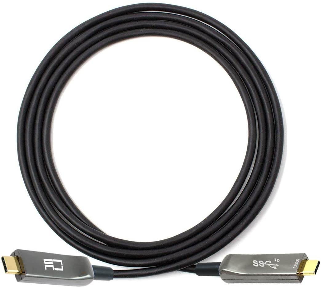 Xiwai USB-C Type-C Cable 5M 8M 10M Active Fiber Optic Fast Transfer Gen2 10Gbps (10.0M)