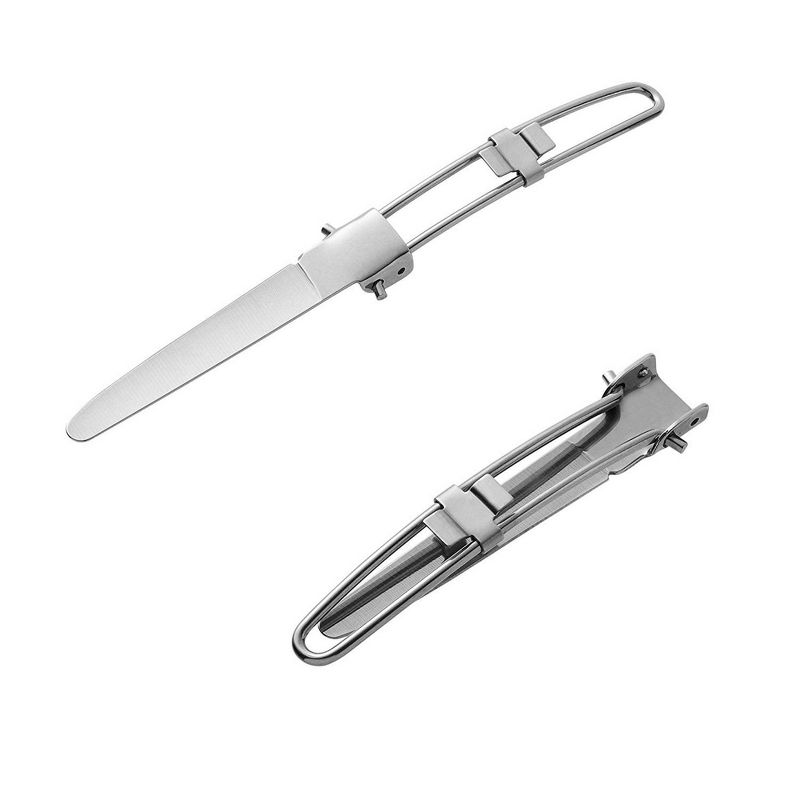 3-Piece Juvale Camping Utensils Set, Stainless Steel Travel Cutlery, Foldable Flatware Tableware with Storage Bags, Includes Fork, Knife & Spoon