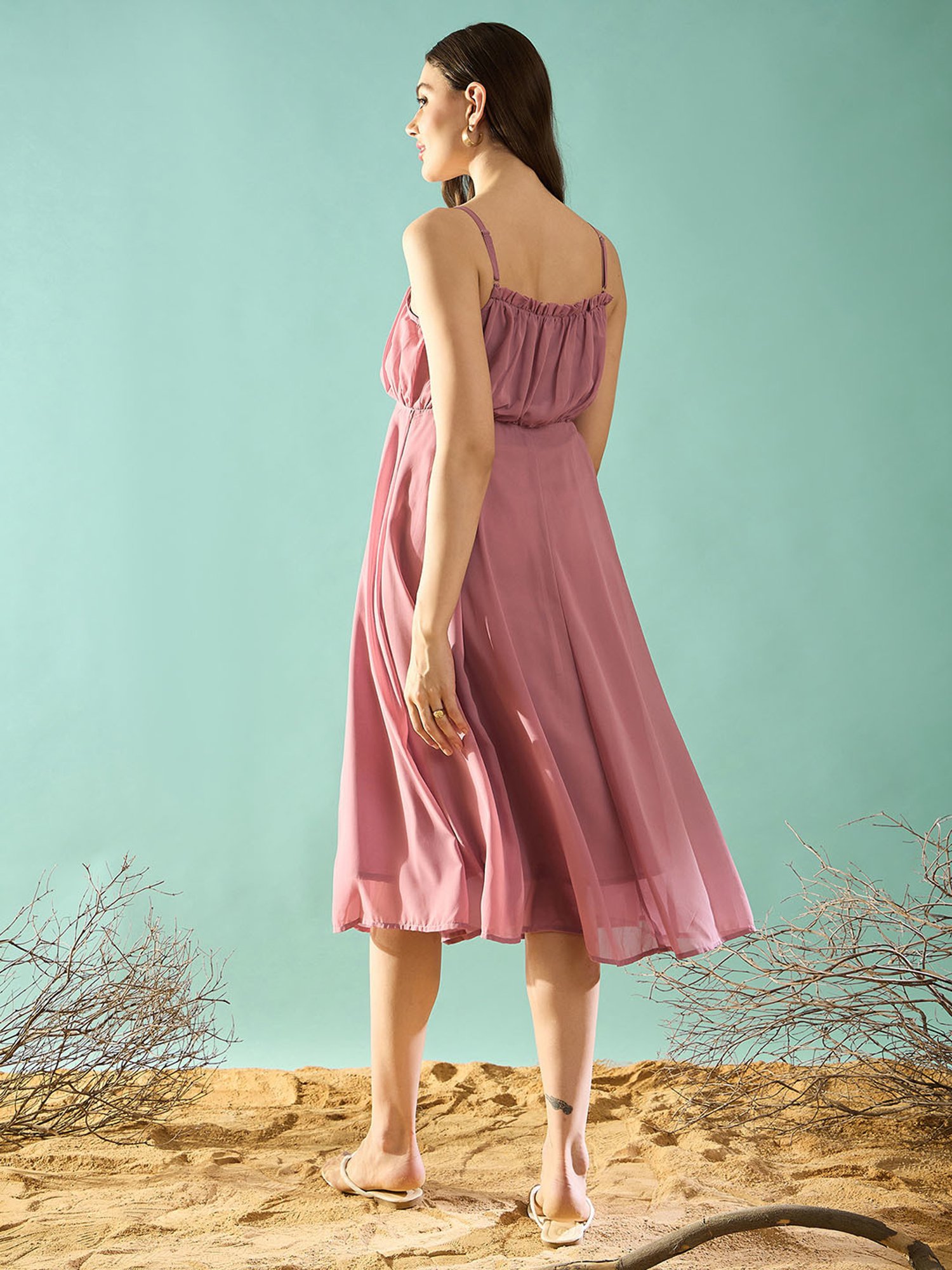 PANIT Pink Ethnic Dress