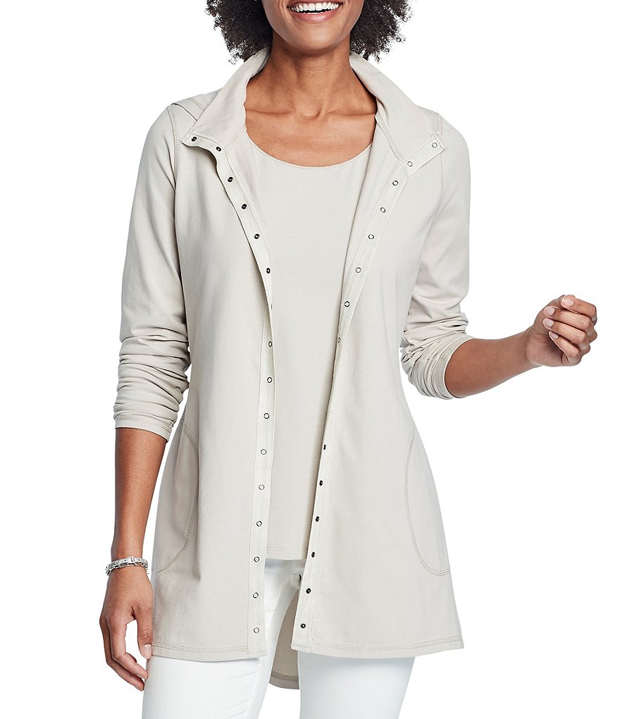 NIC + ZOE Perfect Hi-Low Hooded Drawstring Jacket