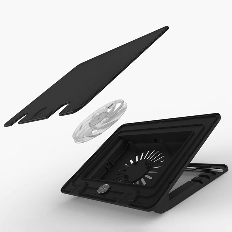 Cooler Master  - Loop Dynamic Bearing - Mesh, Metal, Plastic, Aluminum - Black NotePal  ErgoStand IV Model R9-NBS-E42K-GP