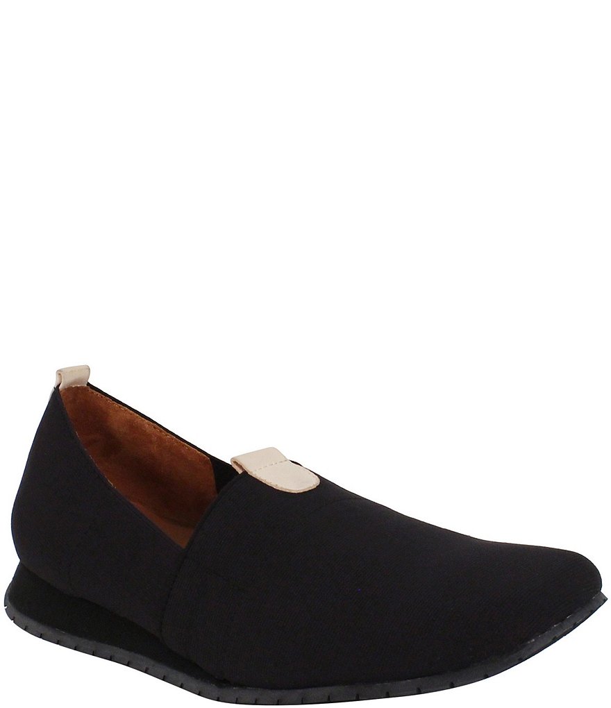 L'Amour Des Pieds Tumai Stretch Fabric Slip Ons