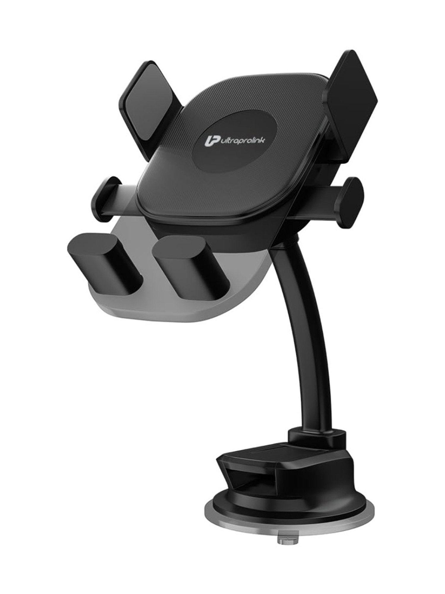ULTRAPROLINK UM1168 Drive Safe plus, Universal Adjustable Holder Car Mount All Smartphones (Black)