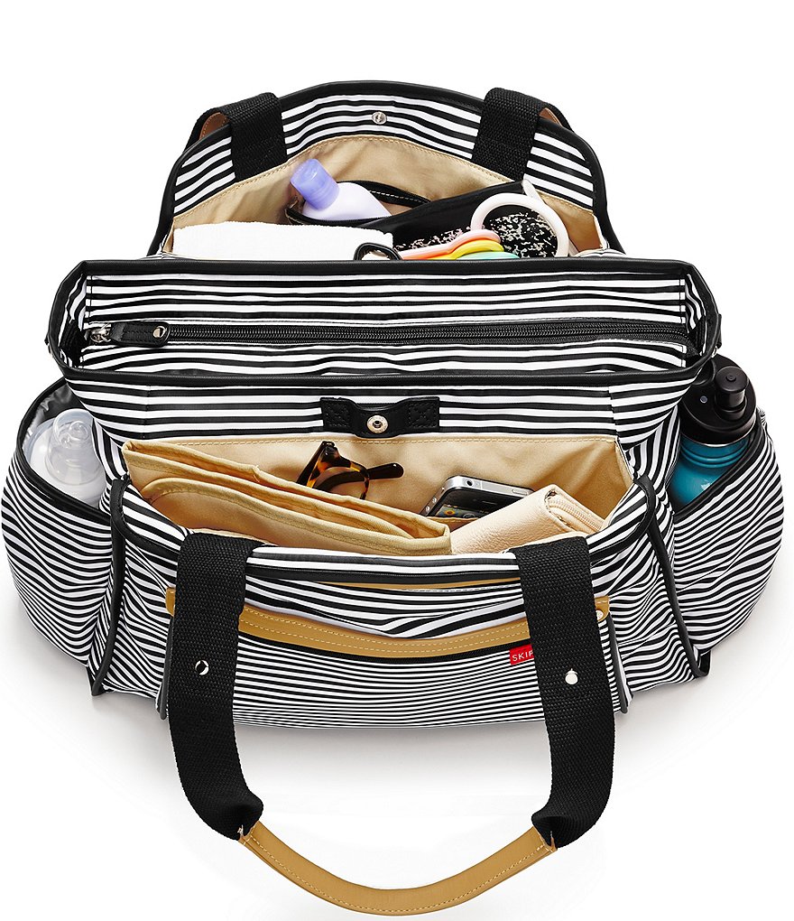 Skip Hop Grand Central Take It All Striped Diaper Bag