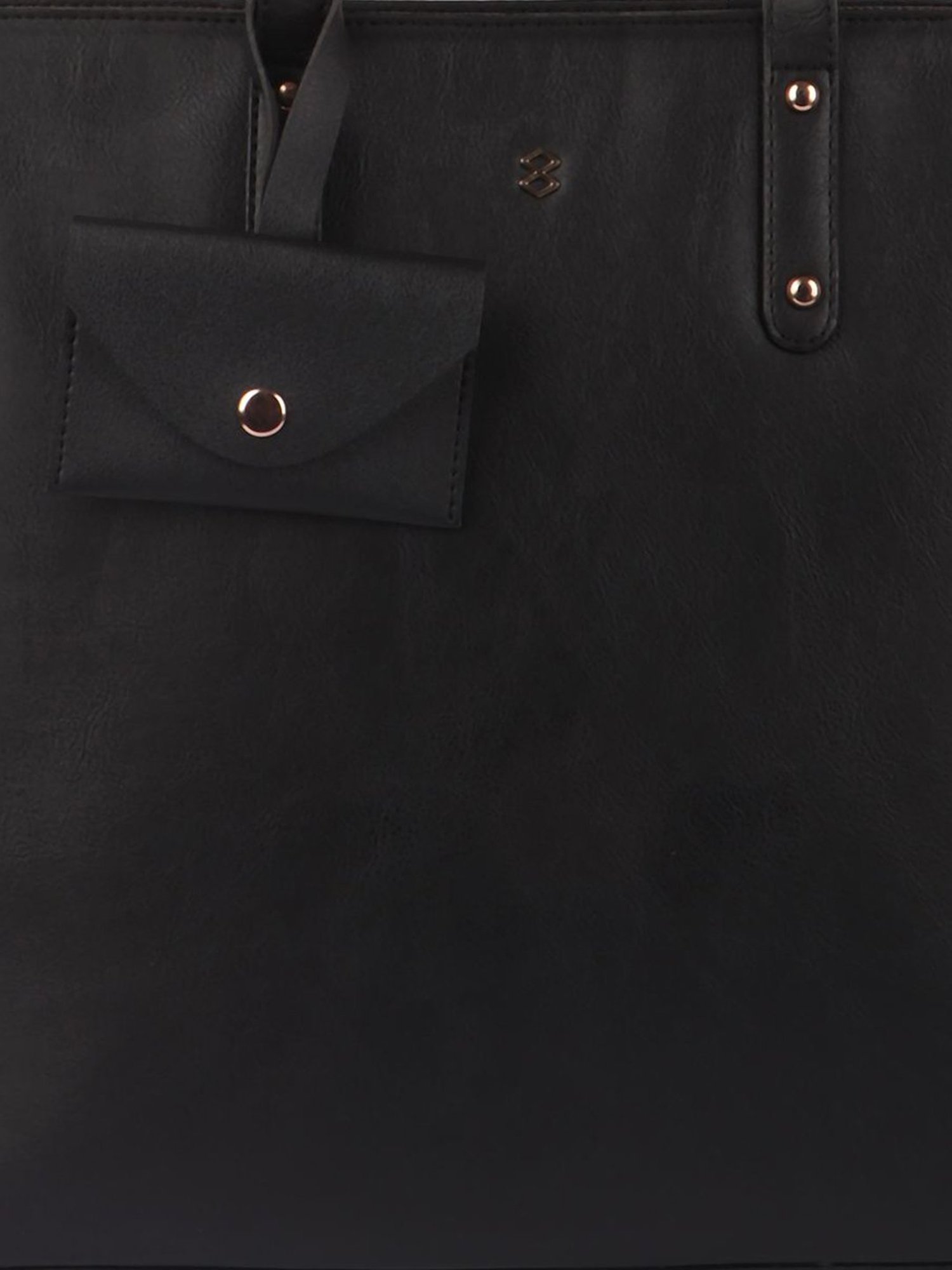 Horra Black Large Tote Bag