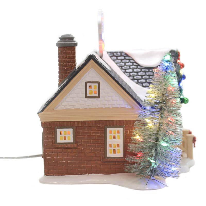 Department 56 House 7.5" Brite Lites Holiday House Seasons Greetings House  -  Decorative Figurines