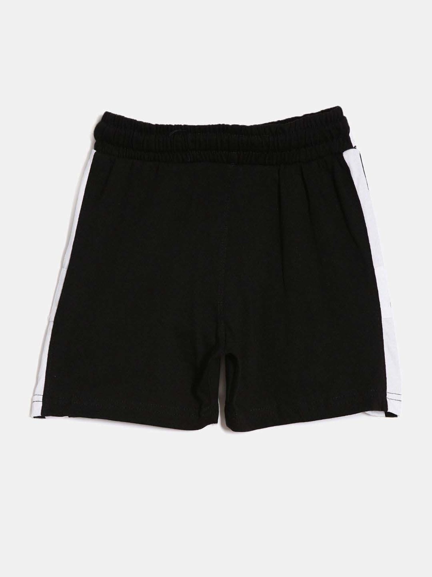 Dixcy Scott Originals Kids Black & White Cotton Striped Shorts