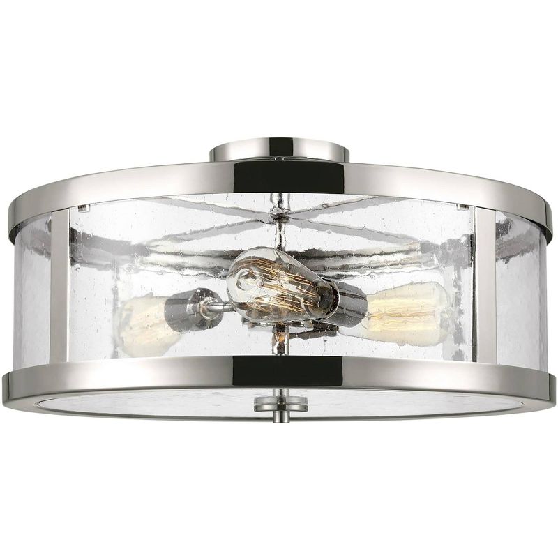 Feiss Harrow 19 3/4"W Polished Nickel 3-Light Ceiling Light