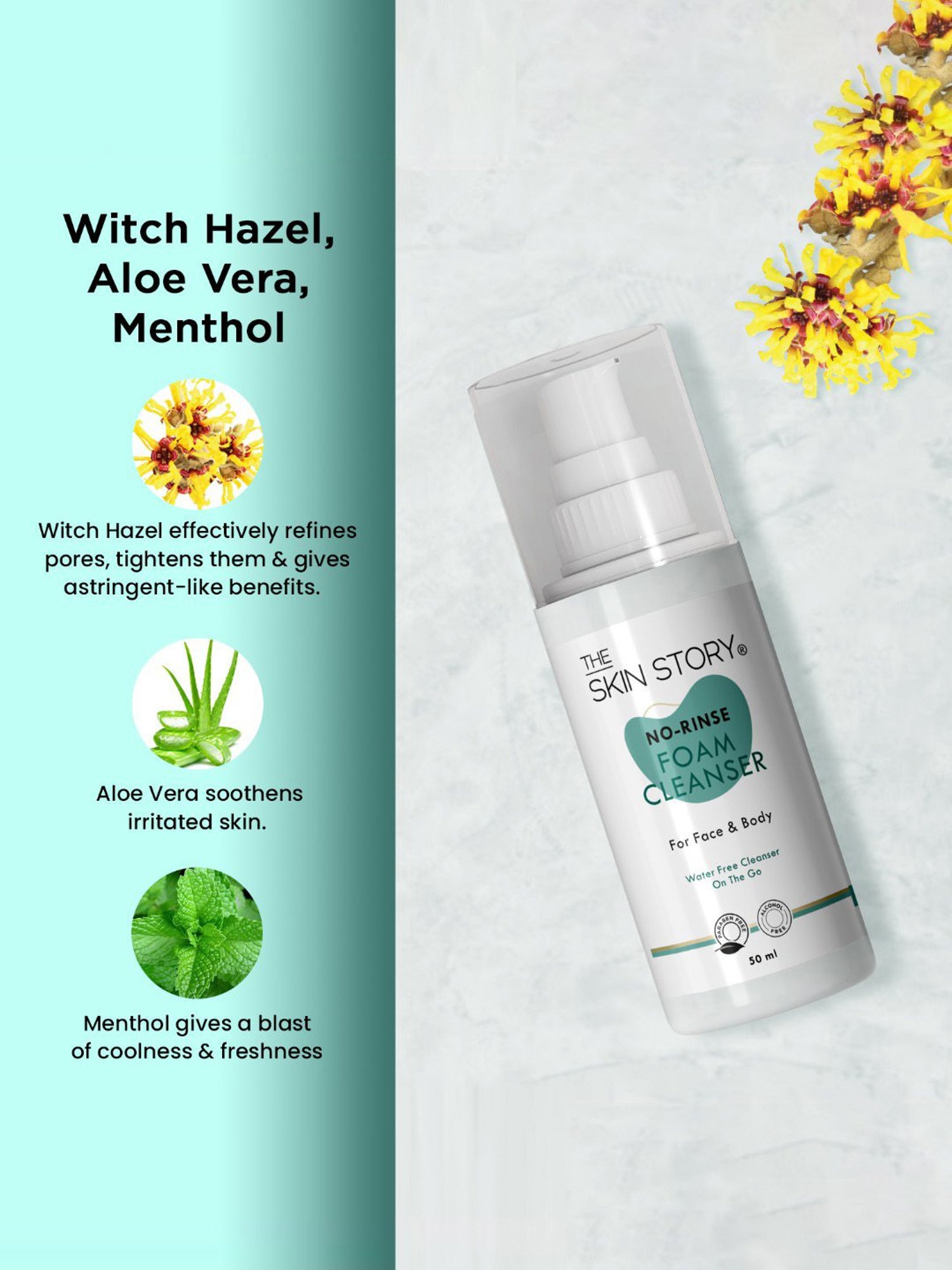 The Skin Story No-Rinse Foam Cleanser for Face & Body - 50 ml