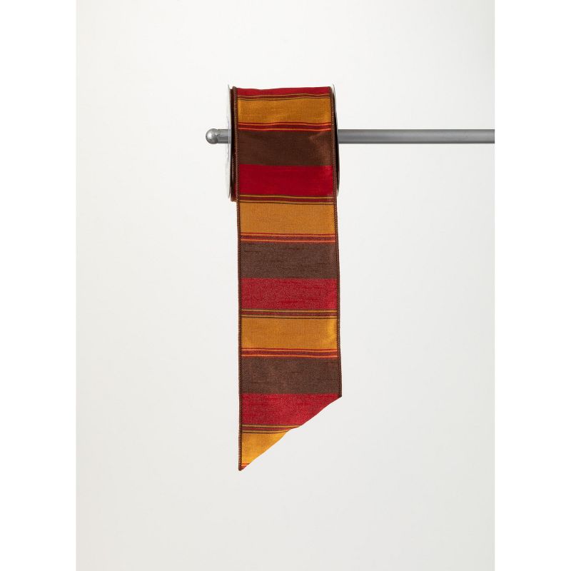 Sullivans 30'L Striped Fall Ribbon 360"L Multicolored