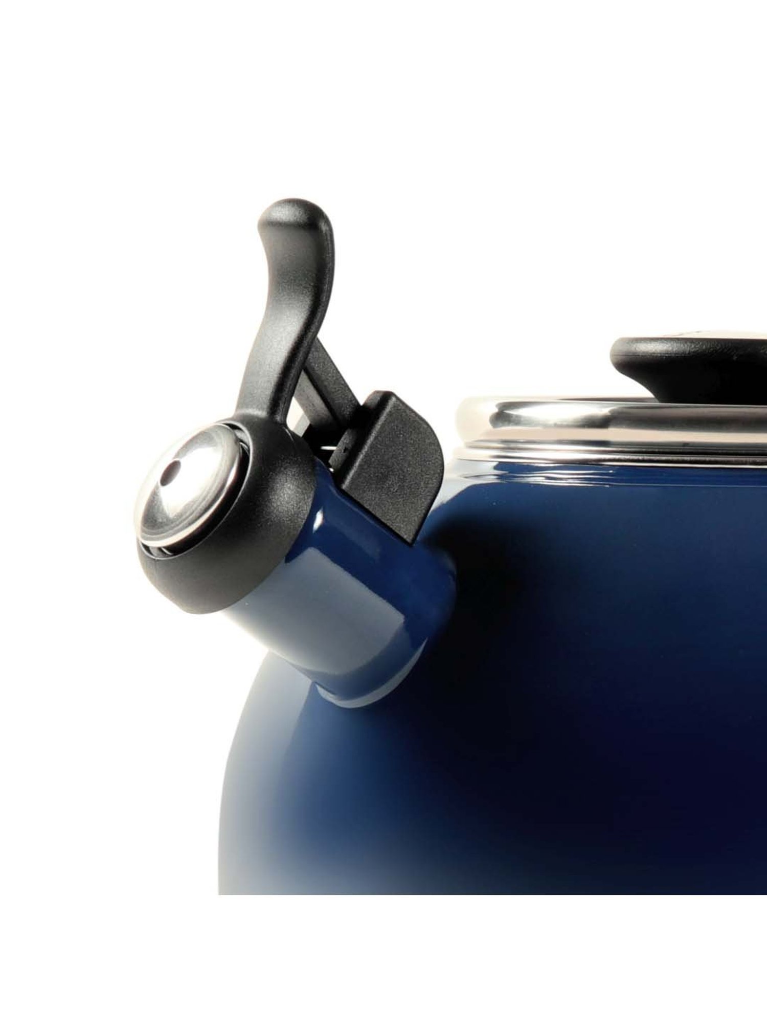 Circulon Enamel Blue On Steel Whistling Tea Kettle (1.9 Liters)