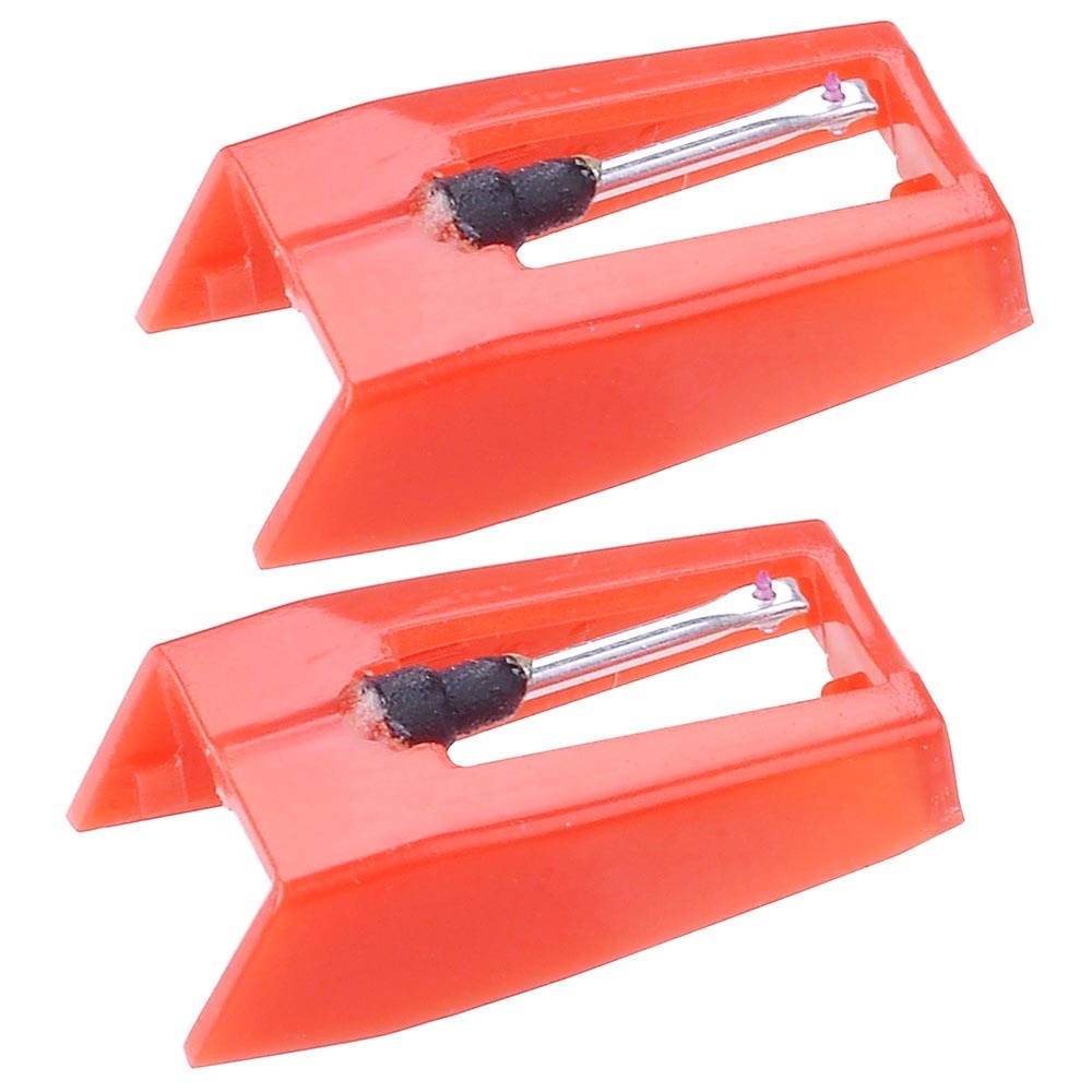 Pack of 2 Replacement Stylus Turntable Needle for Vinyl Record Player Ruby Tipped