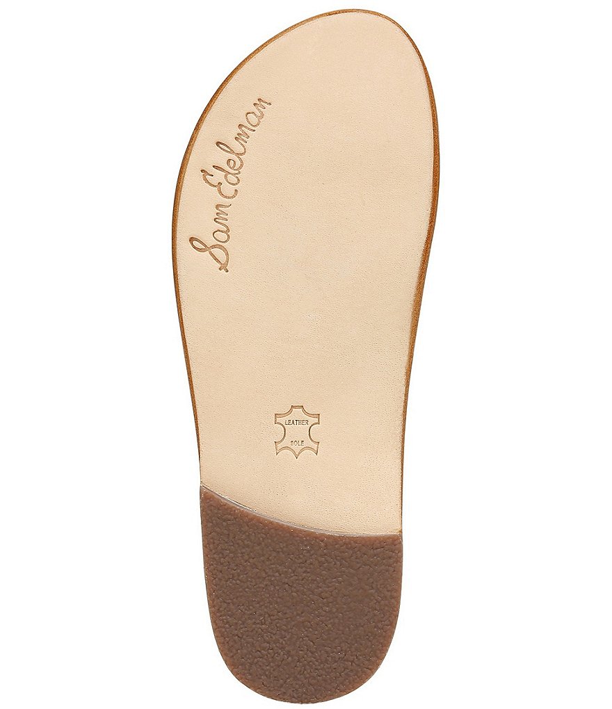 Sam Edelman Maxy Croc Embossed Leather Toe Ring Sandals