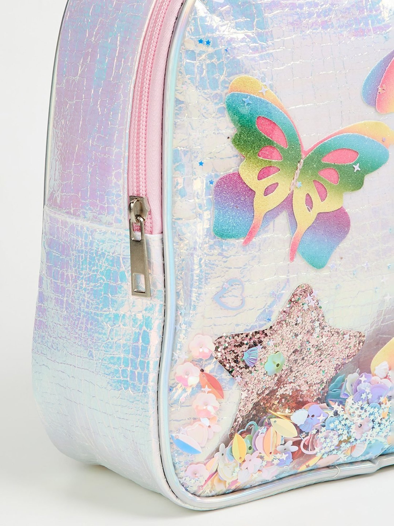 Ginger by Lifestyle Silver Shimmer Backpack