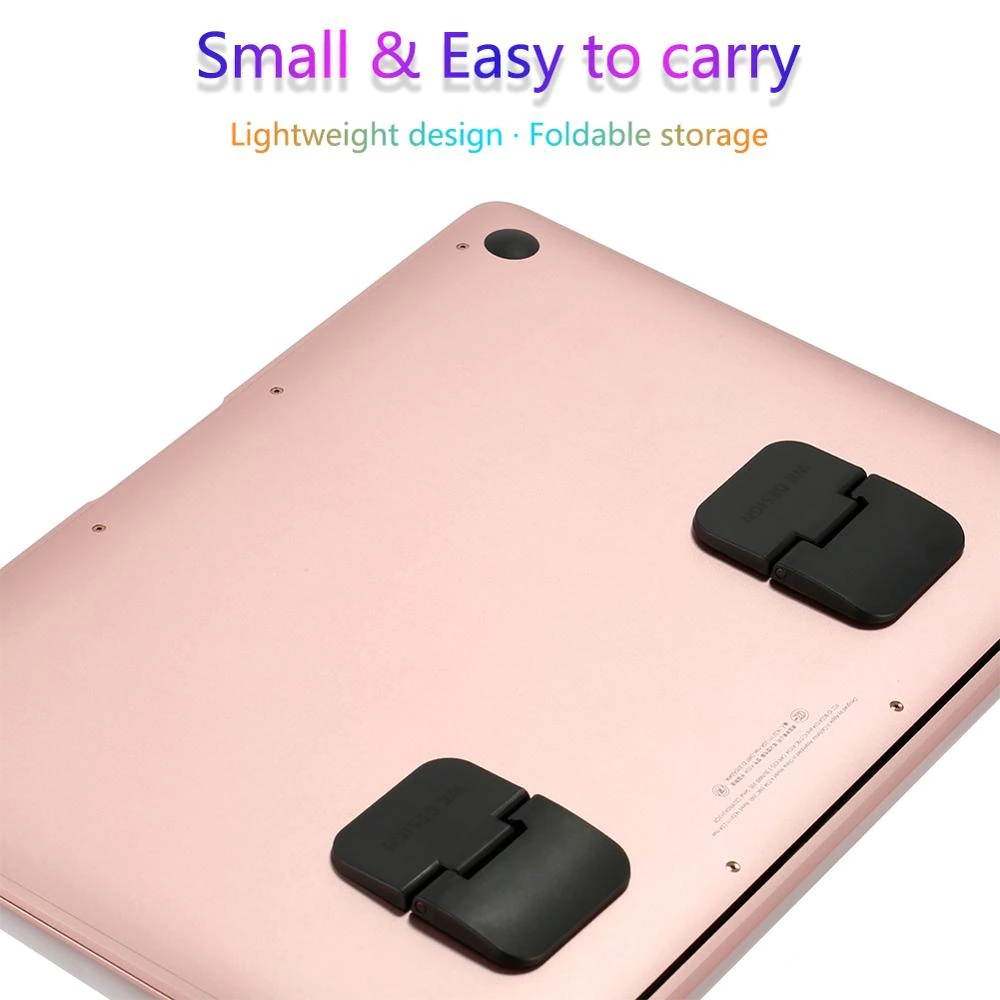 2 Pcs Universal Laptop Stand Foldable Notebook Bracket Holder Cooler Radiator For IPad MacBook Air Mac Desk Stand Tablet Mount