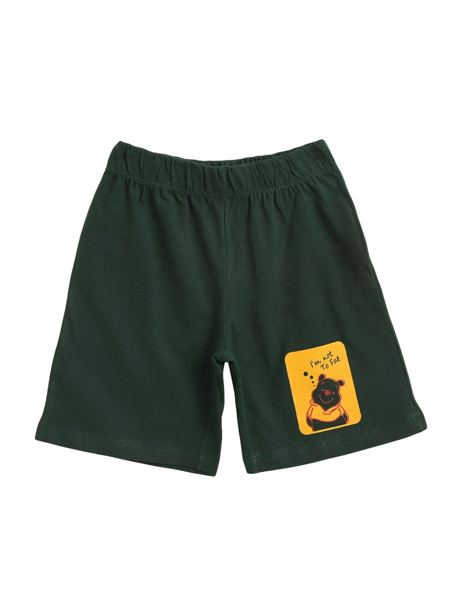 Kids Craft Lemon Yellow Cotton Printed T-Shirt & Shorts