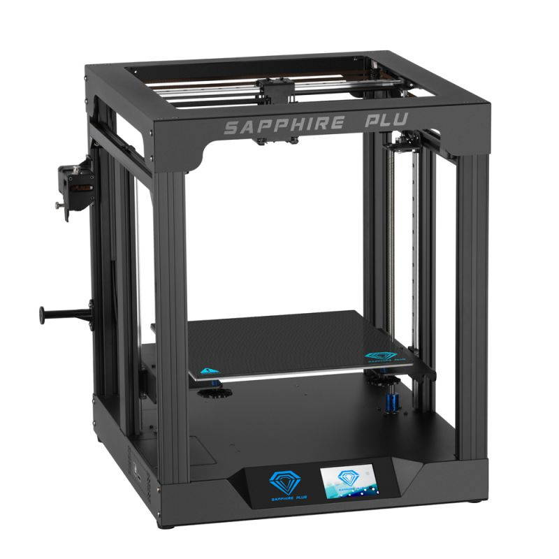 Twotrees 3D Printer FDM Sapphire Plus V1.1 CoreXY MKS TMC2225 Kits 3.5 Inch Touch Screen BMG Extruder and Suspended Filament Rack + free Test PLA Filament 11.81"(L)X11.81"(W)X13.78"(H) Printing Size